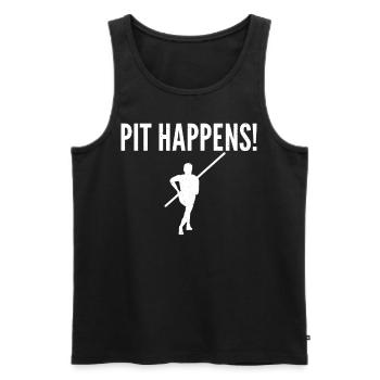 Stabhochspringer Für Stabspringen - Männer Premium Bio Tank Top - Schwarz - Vorne - AI Model Male 178 light (178cm)