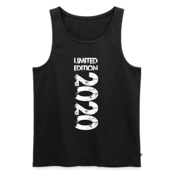 Limited Edition 2020 - Männer Premium Bio Tank Top - Schwarz - Vorne - Michal (187cm)