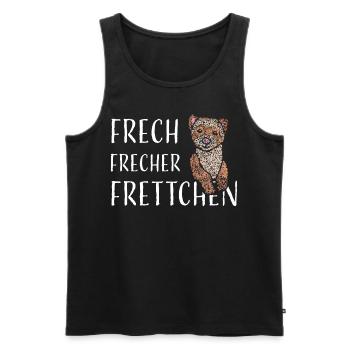 Frettchen Frettchenbesitzer Ferret - Männer Premium Bio Tank Top - Schwarz - Vorne - AI Model Male 178 light (178cm)