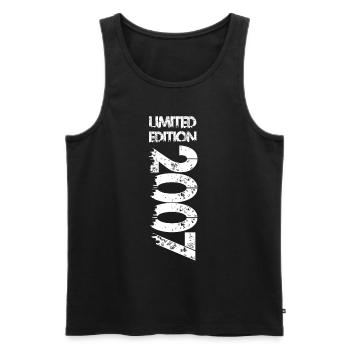 Limited Edition 2007 - Männer Premium Bio Tank Top - Schwarz - Vorne - Michal (187cm)