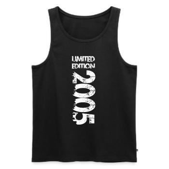 Limited Edition 2005 - Men's Premium Organic Tank Top - black - Front - Michal (187cm)