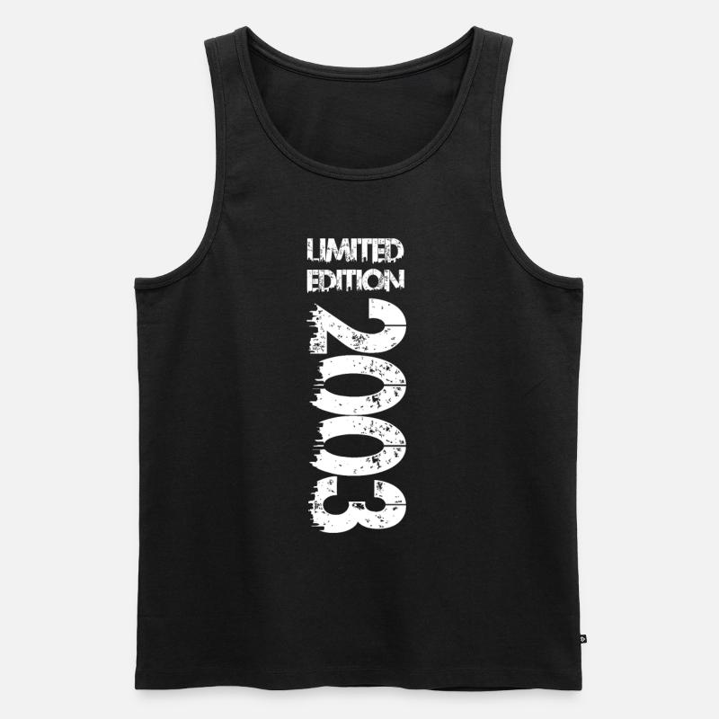Limited Edition 2003 - Männer Premium Bio Tank Top - Schwarz