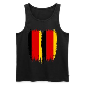 Germany Flag Germany - Men's Premium Organic Tank Top - black - Front - AI Model Male 178 light (178cm)