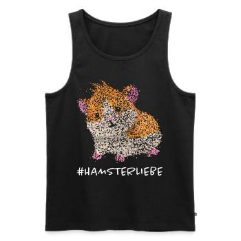 Hamsterliebe Hamster Goldhamster Nager - Männer Premium Bio Tank Top - Schwarz - Vorne - AI Model Male 178 light (178cm)