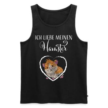 Hamsterliebe Hamster Goldhamster - Männer Premium Bio Tank Top - Schwarz - Vorne - AI Model Male 178 light (178cm)
