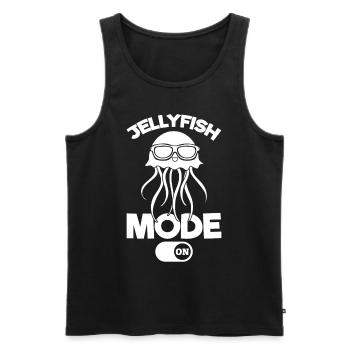 Mode Méduse sur Jellyfish Lover Jellyfish - Débardeur bio Premium Homme - noir - Devant - Michal (187cm)