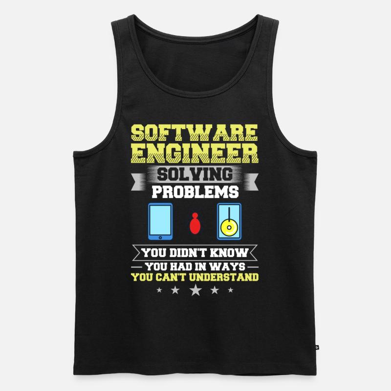 Software Engineering Softwaretechnik Ingenieur - Männer Premium Bio Tank Top - Schwarz