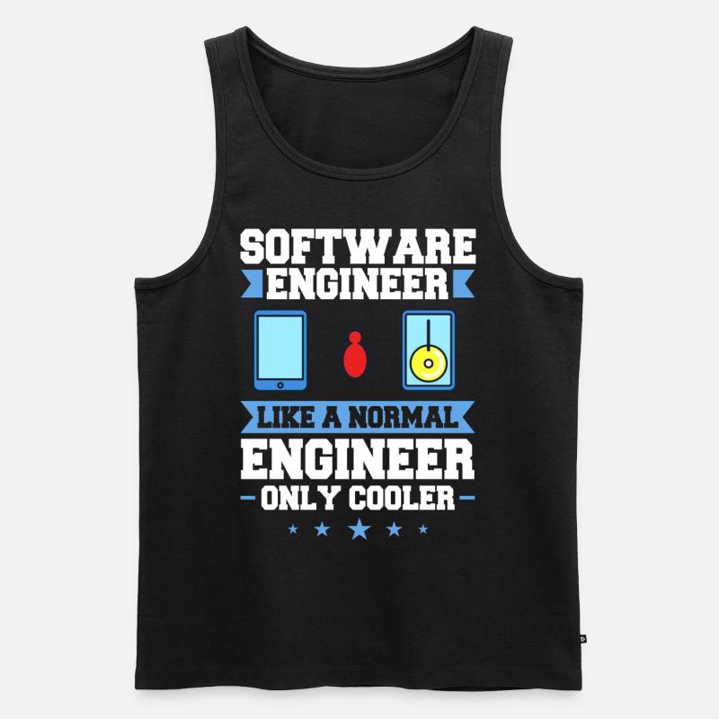 Software Engineering Softwaretechnik Ingenieur - Männer Premium Bio Tank Top - Schwarz