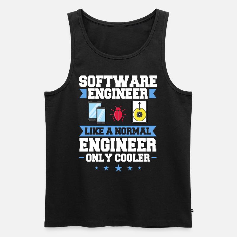 Software Engineering Software Engineering Engineer - Men's Premium Organic Tank Top - black