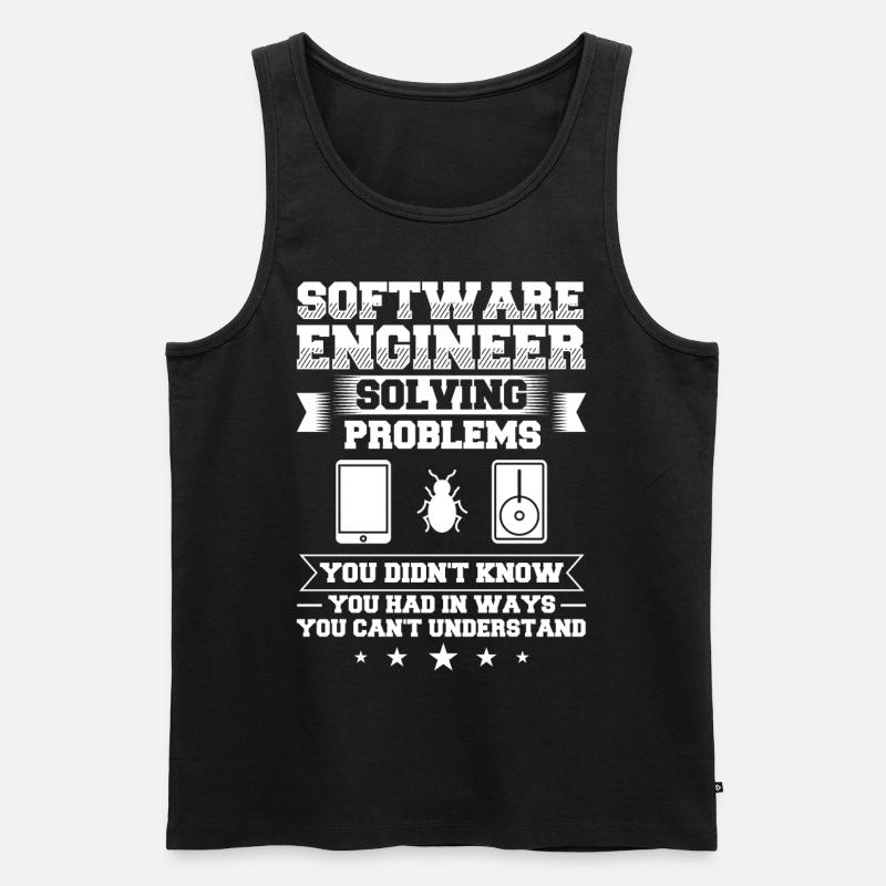 Software Engineering Software Engineering Engineer - Men's Premium Organic Tank Top - black