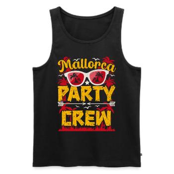Mallorca Party Outfit | Mallorca Party Crew Holiday - Men's Premium Organic Tank Top - black - Front - Michal (187cm)