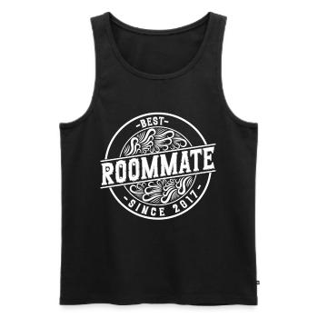 Best roommate since 2017 love your roomates - Men's Premium Organic Tank Top - black - Front - AI Model Male 178 light (178cm)