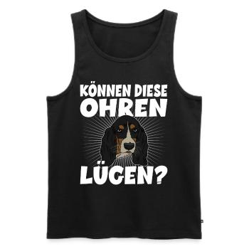 Können Diese Ohren Lügen? für einen Basset Hound - Männer Premium Bio Tank Top - Schwarz - Vorne - Michal (187cm)