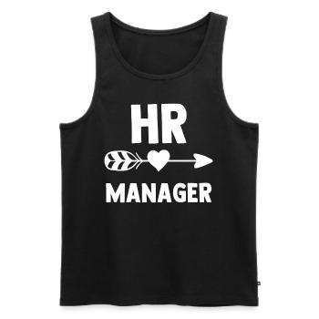 Hr Manager Personaler Personal Human Resources - Männer Premium Bio Tank Top - Schwarz - Vorne - AI Model Male 178 light (178cm)