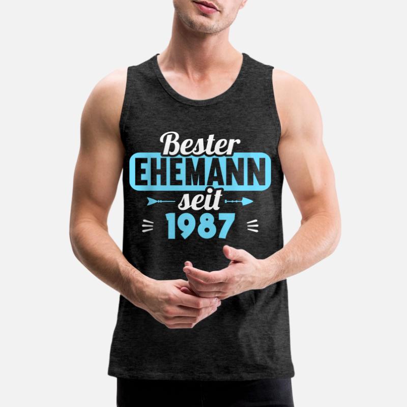 Beste Ehefrau Bester Ehemann seit 1987 Männer Premium Bio Tank Top