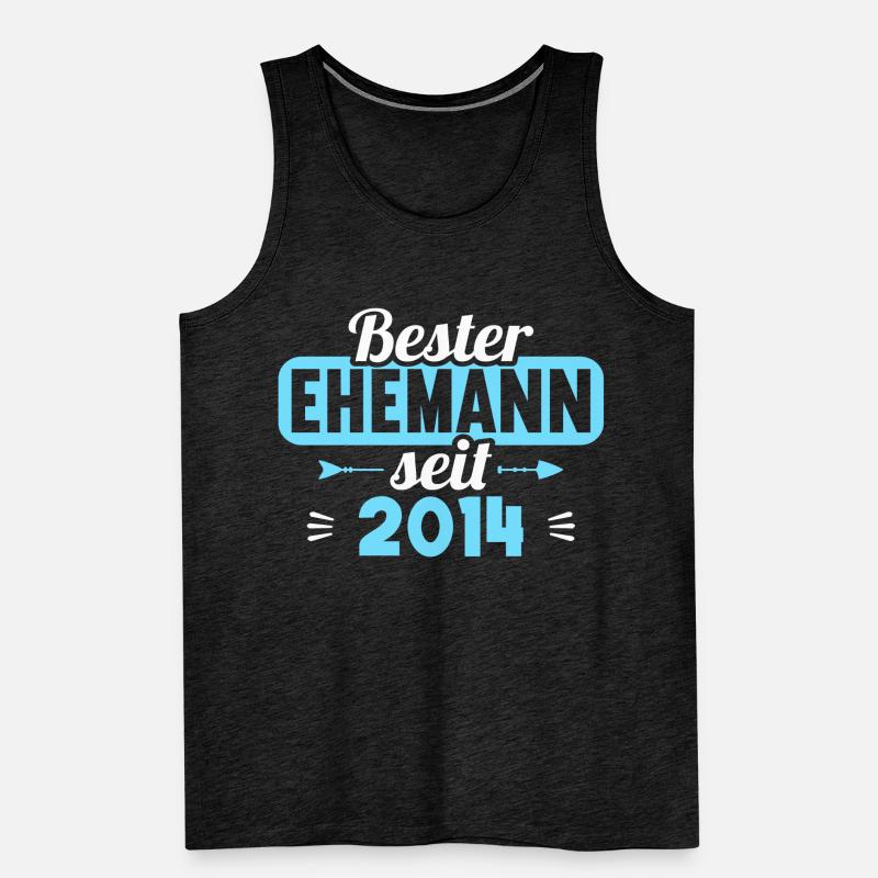 Beste Ehefrau Bester Ehemann seit 2014 Männer Premium Bio Tank Top