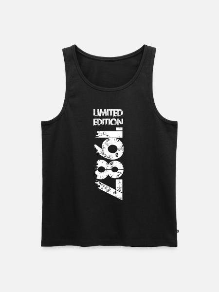 Limited Edition 1987 - Männer Premium Bio Tank Top - Schwarz