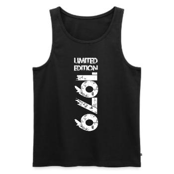 Limited Edition 1979 - Men's Premium Organic Tank Top - black - Front - Michal (187cm)