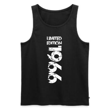 Limited Edition 1966 - Männer Premium Bio Tank Top - Schwarz - Vorne - AI Model Male 178 light (178cm)