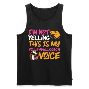 Volleyball Player Team Coach I'm - Männer Premium Bio Tank Top - Schwarz - Vorne - Michal (187cm)