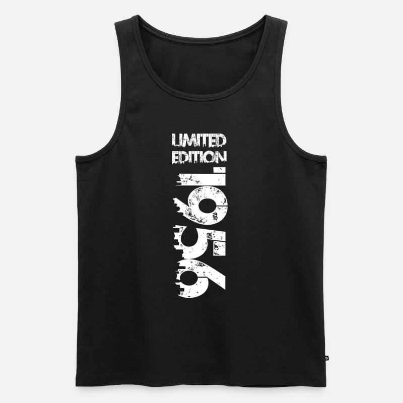 Limited Edition 1956 - Männer Premium Bio Tank Top - Schwarz