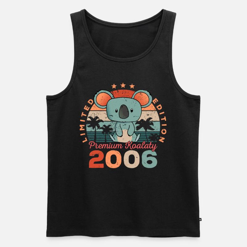 Année de naissance 2006 Anniversaire Koala Koala Bear - Débardeur bio Premium Homme - noir