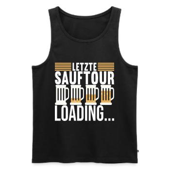 Junggesellenabschied Bräutigam Poltern - Männer Premium Bio Tank Top - Schwarz - Vorne - Michal (187cm)