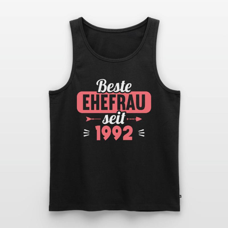 Beste Ehefrau Bester Ehemann seit 1992 Männer Premium Bio Tank Top