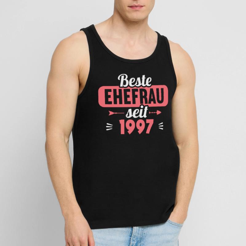 Beste Ehefrau Bester Ehemann seit 1997 Männer Premium Bio Tank Top