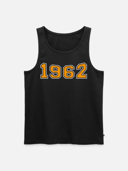 1962 Année Orange - Débardeur bio Premium Homme - noir