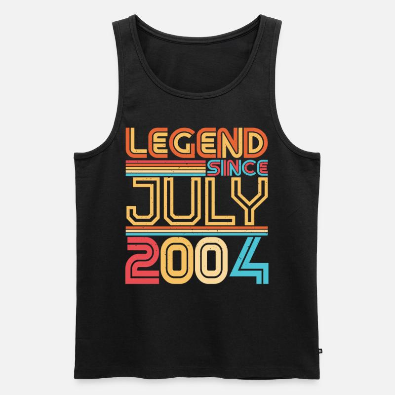 Juli 2004 Endlich 18. - Männer Premium Bio Tank Top - Schwarz