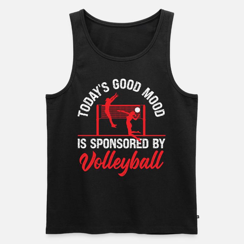 Volleyball Player Team Today's - Männer Premium Bio Tank Top - Schwarz