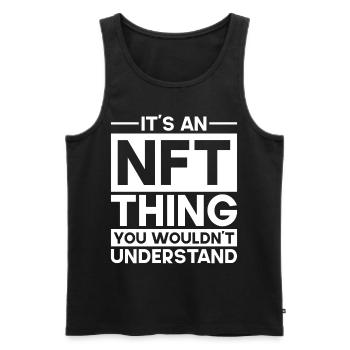 Crypto Art Non Fungible Token It's An NFT Thing - Männer Premium Bio Tank Top - Schwarz - Vorne - AI Model Male 178 light (178cm)