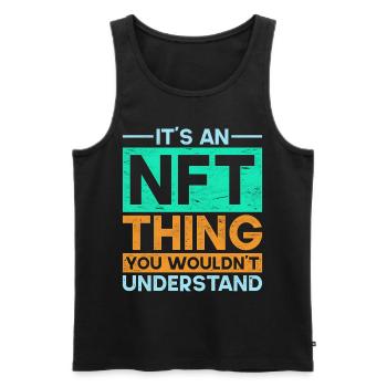 Crypto Art Non Fungible Token It's An NFT Thing - Männer Premium Bio Tank Top - Schwarz - Vorne - AI Model Male 178 light (178cm)