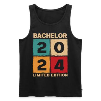 Bachelor 2024 Limited Edition - Men's Premium Organic Tank Top - black - Front - Michal (187cm)