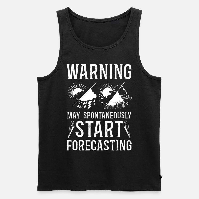 Meteorologist Weather Forecast - Männer Premium Bio Tank Top - Schwarz