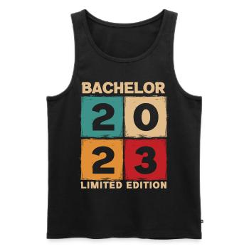 Bachelor 2023 Limited Edition - Men's Premium Organic Tank Top - black - Front - Michal (187cm)