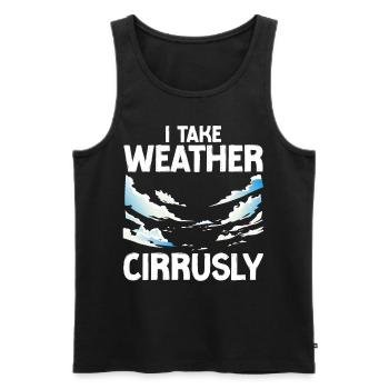 Meteorologist Weather Forecast - Männer Premium Bio Tank Top - Schwarz - Vorne - Michal (187cm)