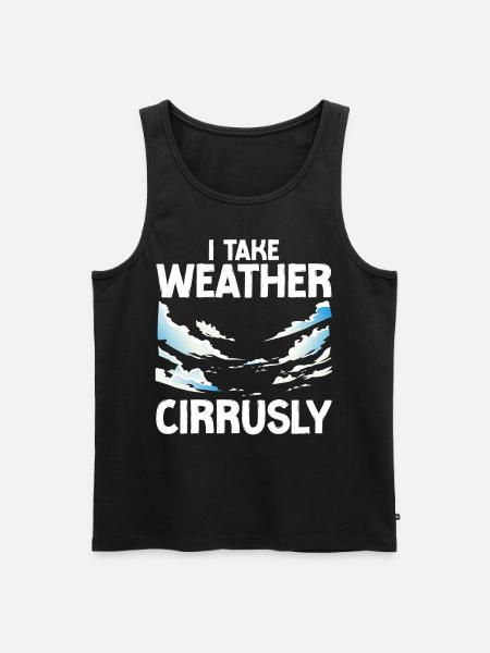 Meteorologist Weather Forecast - Men's Premium Organic Tank Top - black