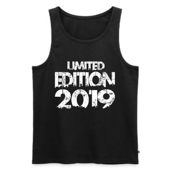 Édition limitée 2019 - Débardeur bio Premium Homme - noir - Devant - Michal (187cm)