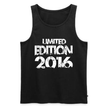 Édition limitée 2016 - Débardeur bio Premium Homme - noir - Devant - Michal (187cm)
