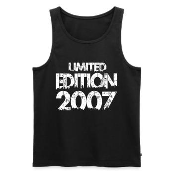 Limited Edition 2007 - Männer Premium Bio Tank Top - Schwarz - Vorne - Michal (187cm)