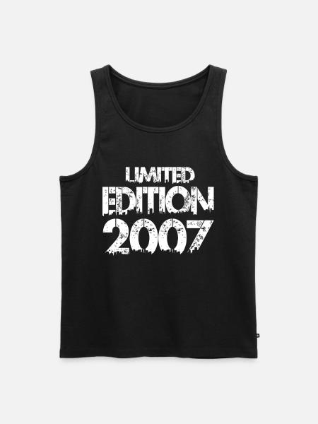 Limited Edition 2007 - Männer Premium Bio Tank Top - Schwarz