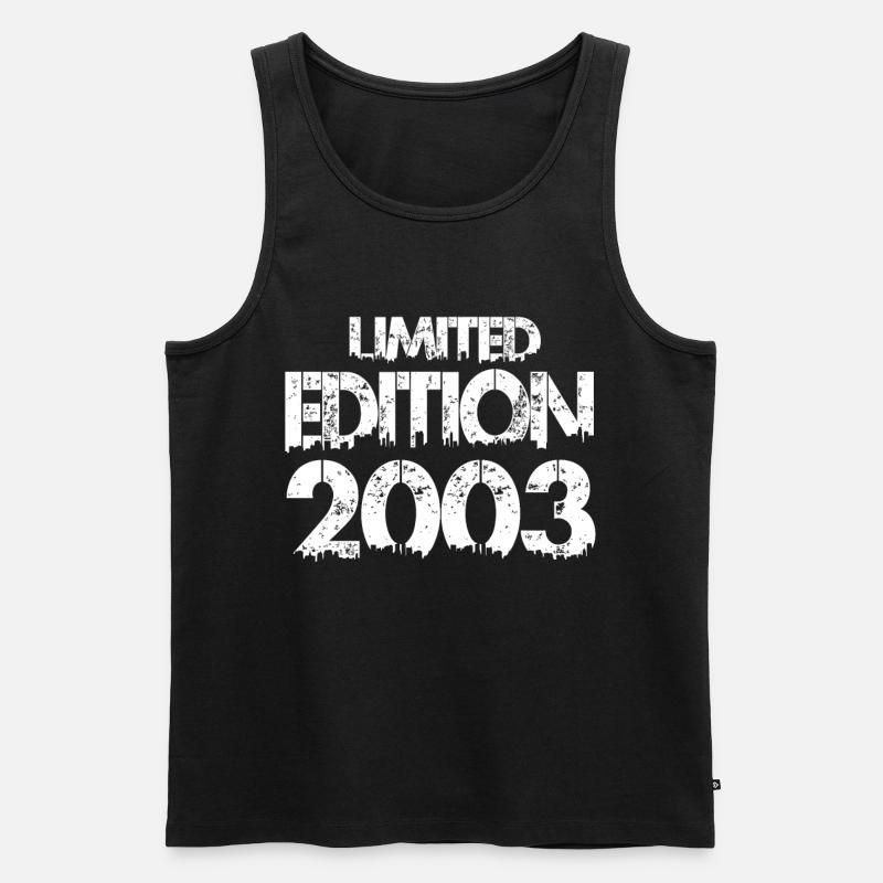 Limited Edition 2003 - Männer Premium Bio Tank Top - Schwarz
