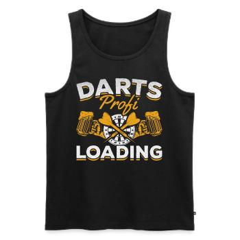 Dart Professional Loading Darts Player Jeu de fléchettes - Débardeur bio Premium Homme - noir - Devant - Michal (187cm)