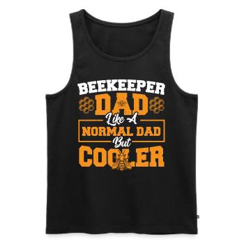 Imker Imkerei Biene Tierschutz Bienenvolk Bienenkr - Männer Premium Bio Tank Top - Schwarz - Vorne - Michal (187cm)