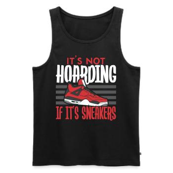 It's not hoarding if it's sneakers Schuhsam - Men's Premium Organic Tank Top - black - Front - AI Model Male 178 light (178cm)