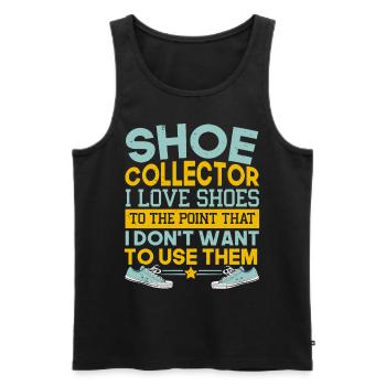 Shoe Collector Shoe Collection Sneaker Sneakerhead - Men's Premium Organic Tank Top - black - Front - Michal (187cm)
