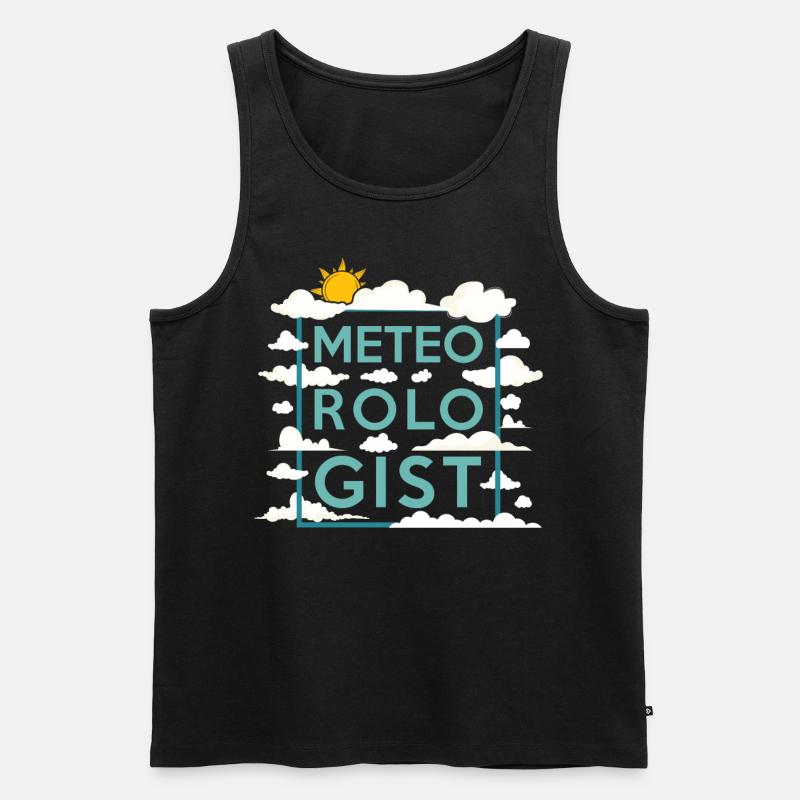 Meteorologist Weather Forecast - Männer Premium Bio Tank Top - Schwarz