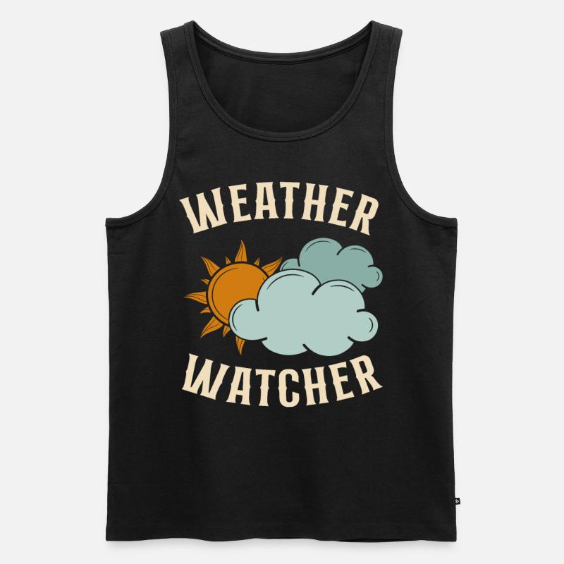 Meteorologist Weather Forecast - Männer Premium Bio Tank Top - Schwarz